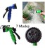 Dingwen Lot de 7 embouts de tuyau réglables pour arrosage et pistolet d'arrosage pour lavage de voiture nettoyage arrosage de pelouse et jardin