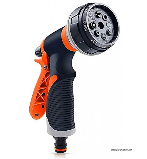 lawnko Buse de tuyau d'arrosage pistolet d'arrosage à une main 8 modes réglables pistolet à eau haute pression pour lavage de voiture irrigation de jardin douches d'animaux domestiques