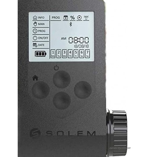SOLEM 900201B Programmateur WOO-Bee 1 Noir