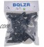 BQLZR Tee Raccord de tuyau en plastique noir PE16 15.5mm Dia Raccord en forme de T de barbelé Pipe Raccord pour système de goutte Pack de 20