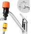 Y iRAN adaptateur de robinet sans filetage et adaptateur de robinet fileté 1 2" 3 4" BSP 2 en 1 avec embout de tuyau 1 2" connecteur rapide et connecteur d'arrêt d'eau