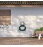 Relaxdays Support Tuyau d’arrosage Montage Mural pour 38 m & 5 8" Enrouleur dévidoir métal pour Le Jardin Noir