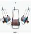 SUSHOP Arrosage Dévidoir Chariot avec Roues Dévidoir Portable Jardin d'eau avec Cadre rétractable Chariot pour Tuyau Flexible de Stockage 1 2 « ou 5 8 X80m » 50M