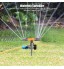 iFCOW Arroseur d'arrosage automatique rotatif à 360° réglable pour jardin pelouse système d'arrosage