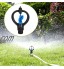 Mothinessto Arroseur d'irrigation Pulvérisation d'arrosage Tête de pulvérisation de Jardin Arroseur de Jardin Arroseur d'eau de Jardin Irrigation pour pelouse de Jardin