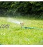 Relaxdays vert Arroseur circulaire aspergeur pelouse jardin pulvérisateur arrosage uniforme jusqu’à 700 m² 15 m 360