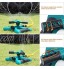 UNCOTARILY Arroseur de jardin arroseur de pelouse rotatif à 360° arroseur à 3 bras pour un arrosage uniforme grâce aux têtes de buse pivotantes et précises