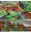 BETESSIN 200pcs Goutteur Irrigation Réglable+Tee Joint de Tuyau Système D'arrosage Automatique Goutte à Goutte Micro Gicleurs Drippers pour Plante Serre DIY Jardin