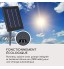 Blumfeldt Greenkeeper Solar Système d'irrigation : avec panneau solaire batterie : 1.500 mAh écologique pour jusqu'à 40 plantes filtre à particules débit : 2 l min installation facile noir