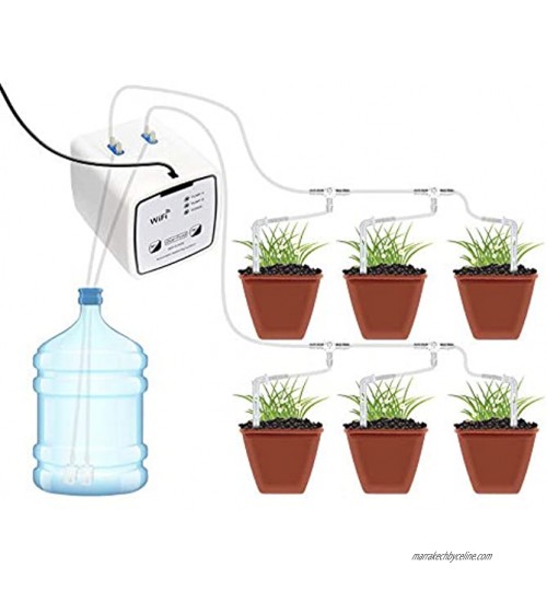 LifBetter Dispositif d'arrosage automatique système d'irrigation goutte à goutte avec connexion Wi-Fi dispositif d'irrigation à double pompe unique pour fleurs de jardin
