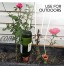 RoseFlower 8 Pcs Irrigation Goutte à Goutte Kit,Vacances en céramique d'arrosage Automatique pour Plantes Distributeur Arrosager Plantespour pour Jardin Maison Intérieur Extérieur