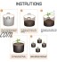 4 Pieces Sacs de Culture de Légumes Sacs de Culture pour Plantes de Jardinage Sac de Culture de Plantes Réutilisable de Gallons Pommes de Terre Taro Radis Carottes de Nombreux Autres Légumes