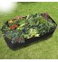 Warooma Jardinière surélevée rectangulaire en tissu respirant Sac de plantation durable pour fleurs et légumes 0,9 m L x 1,8 m l Noir