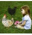 5 pièces Poule Decorative Jardin nouveau poulet cour Art jardin pelouse décoration de sol ornement évider forme animale décor