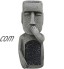 Fenteer Drôle Île de Pâques Statue Figurine Moai Monolithe Jardin Décor Sculpture Ornement Décor Extérieur Résine Matériel Se Couvrir La Bouche