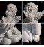 Figurine de Statues d'anges Anges priant en résine ， Sculpture d'anges de Jardin Ange Gardien ， Collection Ange Mignon Ailes Ange Statue commémorative
