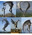 Kiss Horse Sculpture Statue moderne en métal rustique pour homme Cadeau d'extérieur