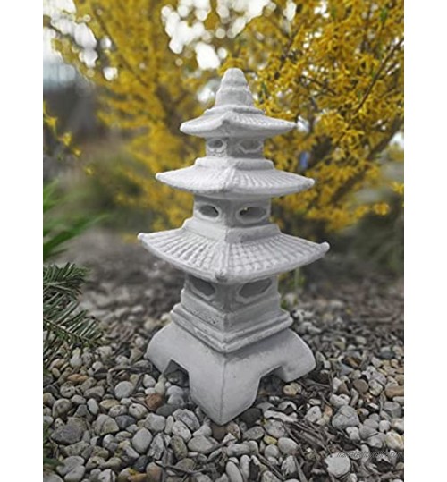 Lanterne de style japonais trois pagodes en pierre coulée décoration de jardin