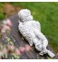 noyydh Dormir Bébé Statue Résine Ange Adorable Chérubin dans Les Ailes Plumes Sculpture Intérieur Extérieur Jardin Décoration