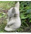 Statue de jardin de bouledogue français figurines de chien de méditation statue d'animal de sculpture de chien en résine décorations de jardin zen en plein air tranquillité et tranquillité pour vo