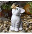 Statue de Jardin Jardin Figurine Animal Résine Ornement pour Votre Maison ou Jardin Décoration Extérieure Papillon Chat Lumière Solaire