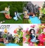 TRRY Lot de 6 mini décorations de jardin fleurs fées pixies statues pour décoration de gâteau d'anniversaire famille