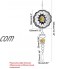 AHANDMAKER Carillon Éolien 3-Dimensionnel en Aluminium Carillon Éolien en Métal avec des Perles de Résine Décoration Suspendue Intérieure et Extérieure