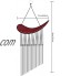 Carillon à Vent Décorations de Jardin Suspendus en Plein Air Carillons à Vent en Métal pour L'extérieur Argent avec 15 Tuyaux