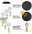EEEKit Lumières de Carillons de Vent solaires Lumières de Cloche de Vent de Boule de Cristal Changeantes de Couleur Imperméable Extérieure avec des Cloches pour Le Décor de Jardin