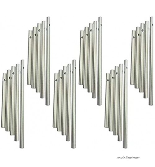 EXCEART 30Pcs Vent Carillon Tubes Vide en Aluminium Tubes Vent Carillon Kit DIY Vent Carillon Fournitures pour La Maison Jardin en Plein Air Suspendus Décorations