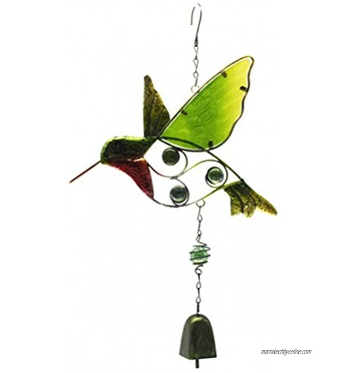 IMIKEYA carillons d'oiseaux Cloches en métal Vent coloré Cloches suspendues Mobile Bell pour intérieur et extérieur Grand décor pour Votre terrasse et Jardin
