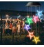 Urban Deco Guirlandes lumineuses solaires à changement de couleur LED mobile colibri carillon éolien étanche pour extérieur à la maison au jardin au patio au jardin étoiles carillons