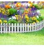 5pcsdécorative clôture de jardin clôture de piquetage blanche unique détachable panneaux de clôture en plastique pour la terrasse en plein air jardin clôture décoration arrière 19.68x11.81inch