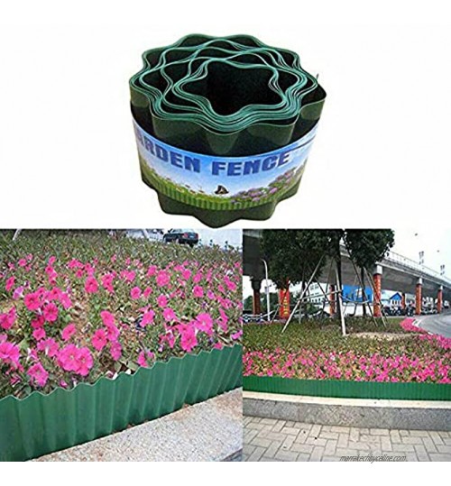 Aprimay Clôture de jardin décorative en plastique anti-corrosion pour extérieur Bordure de jardin en plastique Rouleau de clôture