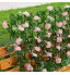 Clôture en bois artificielle treillis rétractable clôture avec fleurs feuilles décoration de jardin rose pâle