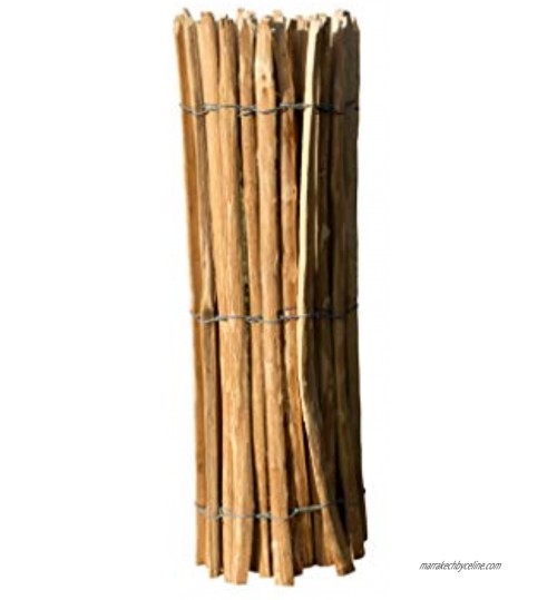 Damian-Wiklina Clôture en bois de noisetier longueur du rouleau : 5 m espacement des lattes : 3-4 cm hauteur au choix hauteur 100 cm
