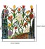 Eteng Clôture de Jardin décorative Bordure décorative de Parterre de Fleurs de Patio Panneau de clôture de Paysage de clôture en métal pour Patio