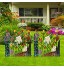 Eteng Clôture de Jardin décorative Bordure décorative de Parterre de Fleurs de Patio Panneau de clôture de Paysage de clôture en métal pour Patio