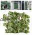 FLAMEER en Plein air Jardin Extensible Treillis Artificielle Feuilles de Clôture D'intimité Panneau de Contrôle Watermelon Leaf