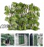 FLAMEER en Plein air Jardin Extensible Treillis Artificielle Feuilles de Clôture D'intimité Panneau de Contrôle Watermelon Leaf