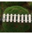 Holibanna Lot de 2 clôtures miniatures en bois pour jardin féérique Décoration pour maison de poupée jardin pot de fleurs Blanc