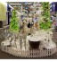 Ieve 4 pcs Blanc Clôture plastique Décoration d'arbre de Noël Surround 4 x longueur 50 cm = 200 cm fête de mariage Décoration miniature Home Garden