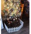 Ieve 4 pcs Blanc Clôture plastique Décoration d'arbre de Noël Surround 4 x longueur 50 cm = 200 cm fête de mariage Décoration miniature Home Garden