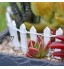 TDDL 2PCS Mini Clôture Jardin 90 cm*5cmClôture Jardin Miniature en Bois pour Fées Jardin Terrarium Maison Poupées Accessoires Décoration Blanc
