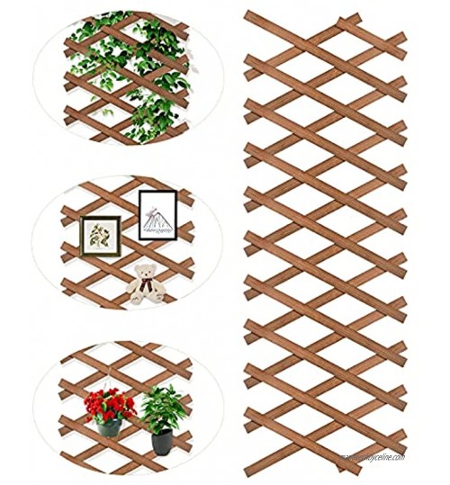 YAIKOAI Jardinière murale en treillis de bois Élargissement de clôture Support de treillis pour plantes Clôture décorative de jardin pour la maison