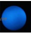 DAJIA Pierre Lumineuse Naturelle Calcite Bleu Lueur dans la Boule de sphère Sombre Boule de Cristal Lumineuse avec Base Boule de Pierre Ronde décor à la Maison