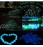 iSinofc Jardin de Pierres Lumineuses 50 pièces décoration de Galets de Pierres d'extérieur Lumineuses fluorescentes pour allées Aquarium Jardin extérieur Chambre d'enfants