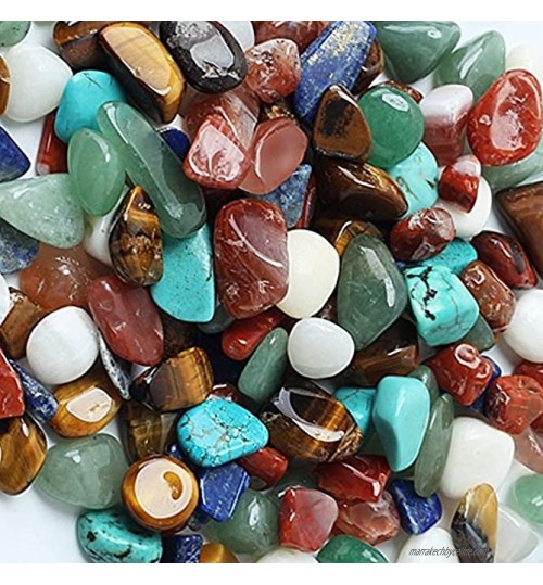 Lot de 80 pierres naturelles polies assorties de forme irrégulière Petite taille