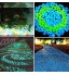 Mikqky 100 Pieces Galets Lumineux Utilisé dans La Passerelle de Jardin d'Aquarium pour Enfants Pépinière Pierre de Décoration d'anniversaire en Plein Air