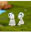 Molinter Mini décoration de jardin figurines du dessin animé Princesse Mononoke « Elfes des arbres » lumineuses décoration micro-paysage en résine pour maison de poupée,10 pièces